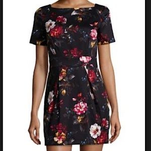 French connection dark floral dress